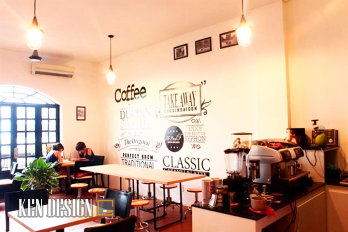 thiết kế quán cà phê văn phòng